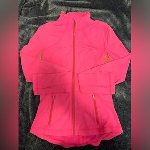 Bright Pink Lululemon Full Length Define Jacket